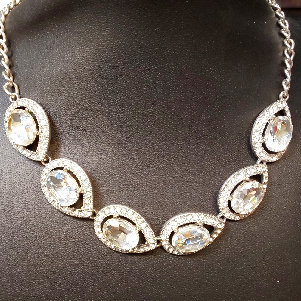Rhinestone necklace for the ages 16 inch with 6 inch Extension